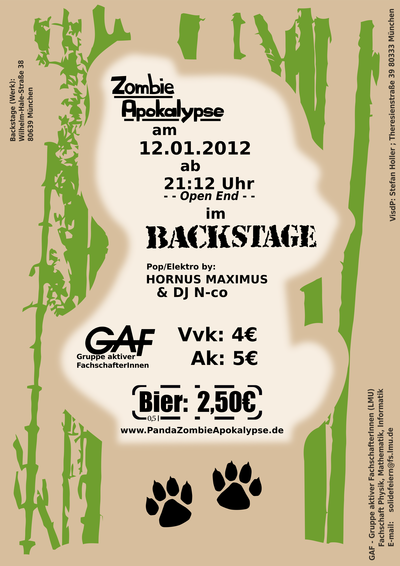 Panda-Flyer hinten